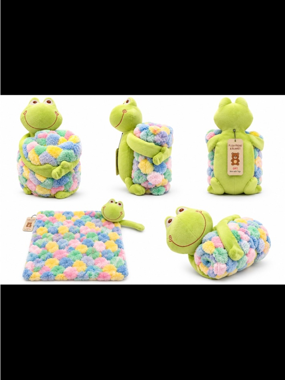 New With Tags Plush Frog Stuffed Animal Set